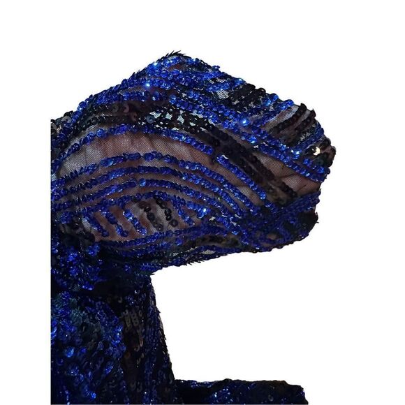 French Connection Deniz Embellished Mini Dress in color Surf The Web sz 6 - Picture 14 of 15